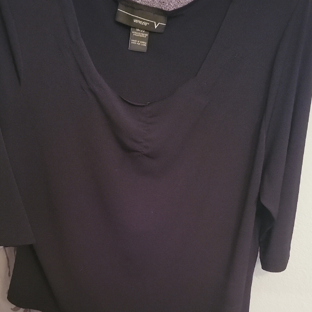 Women's Black Top by Venezia